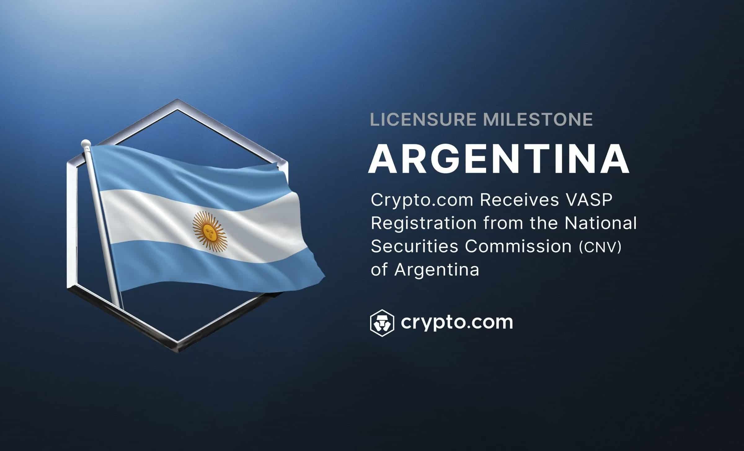 Crypto.com Registers as a Virtual Asset Service Provider in Argentina